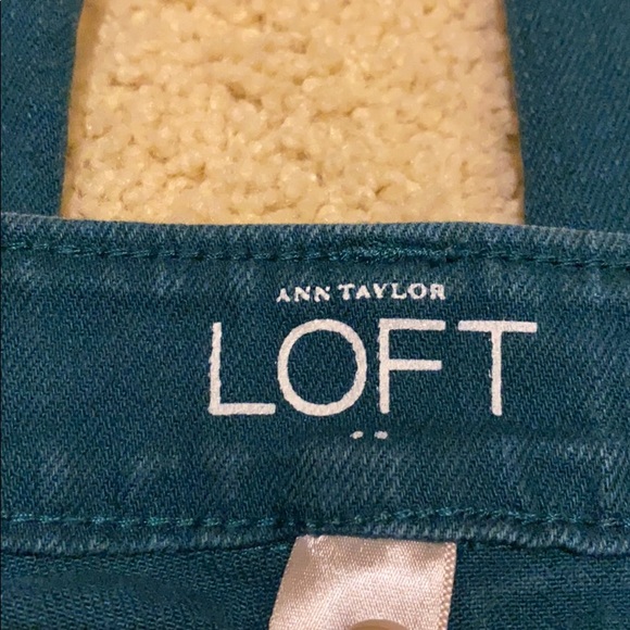Ann Taylor Loft Forest Green Jeans - Picture 5 of 14